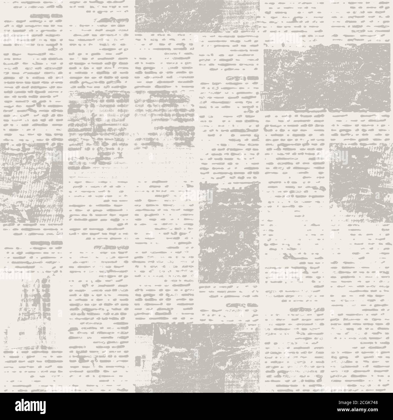 Papier journal texturé avec texte et images illisibles. Vintage flou news  motif fond carré. Page texturée. Collage sépia beige. Imprimer Image  Vectorielle Stock - Alamy