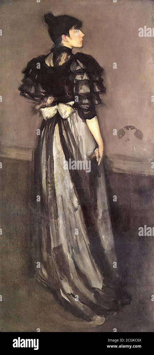 Whistler James McNeill - mère de la perle et de l'argent - L'école andalouse - britannique - 19e siècle Banque D'Images