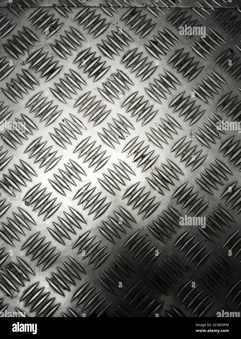 Sol industriel en métal, argent et aluminium, texture d'usine Photo Stock -  Alamy