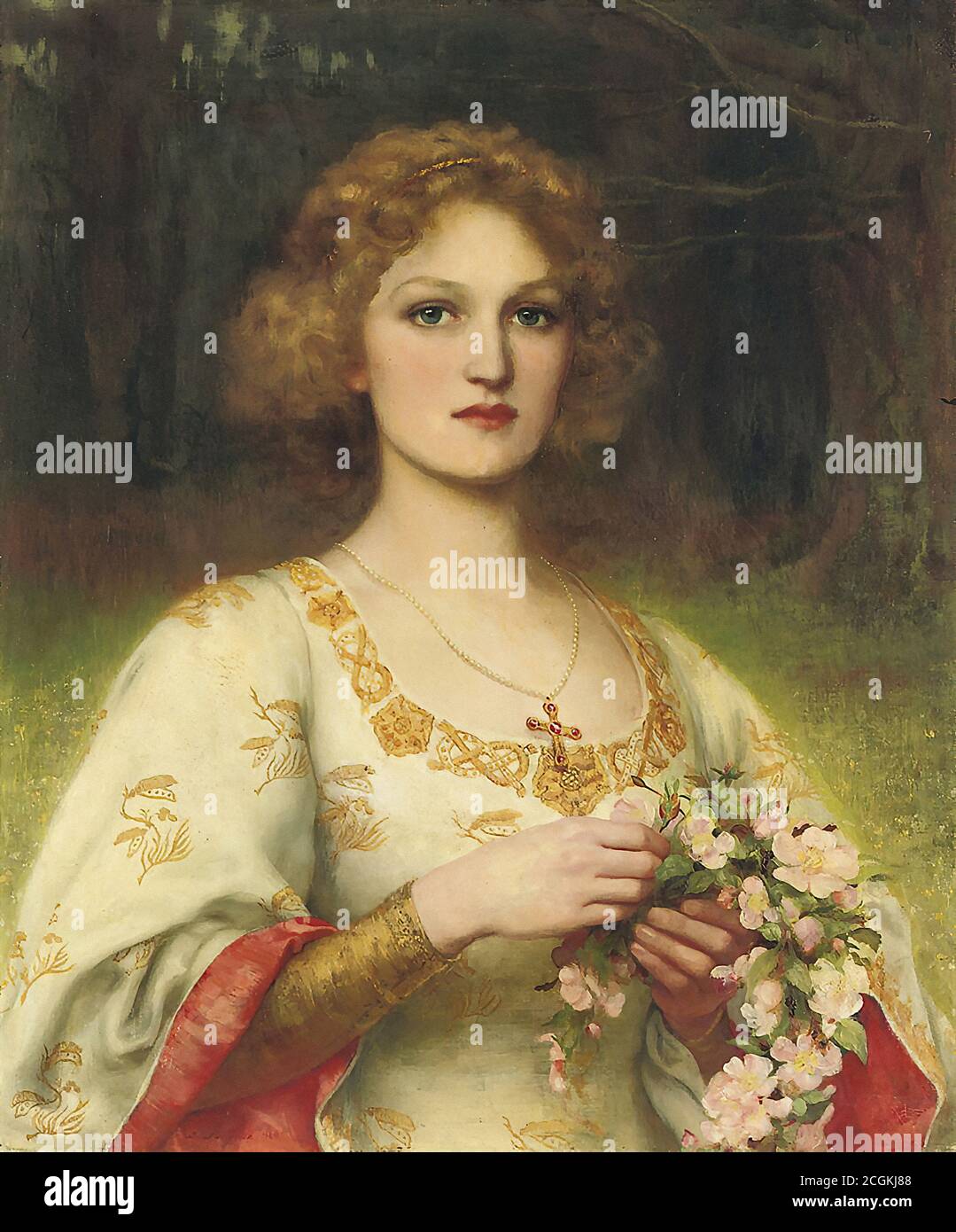 Wontner William Clarke - Maid Marian - British School - 19e siècle Banque D'Images