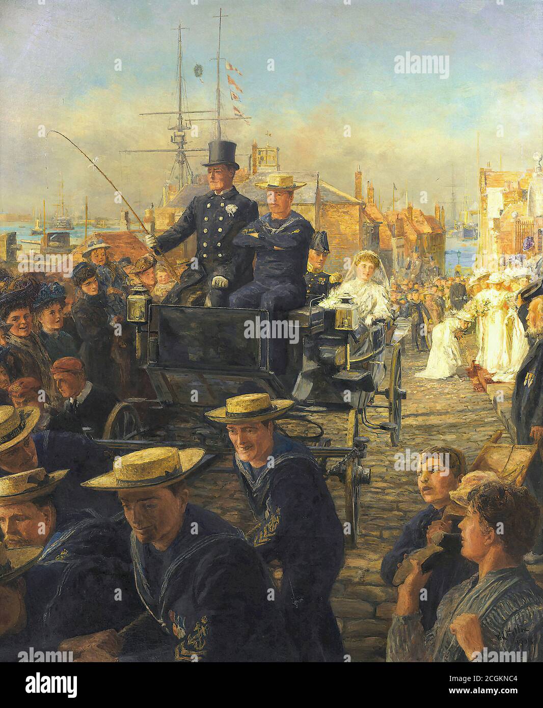 Wyllie William Lionel - la mariée du capitaine - British School - 19e siècle Banque D'Images