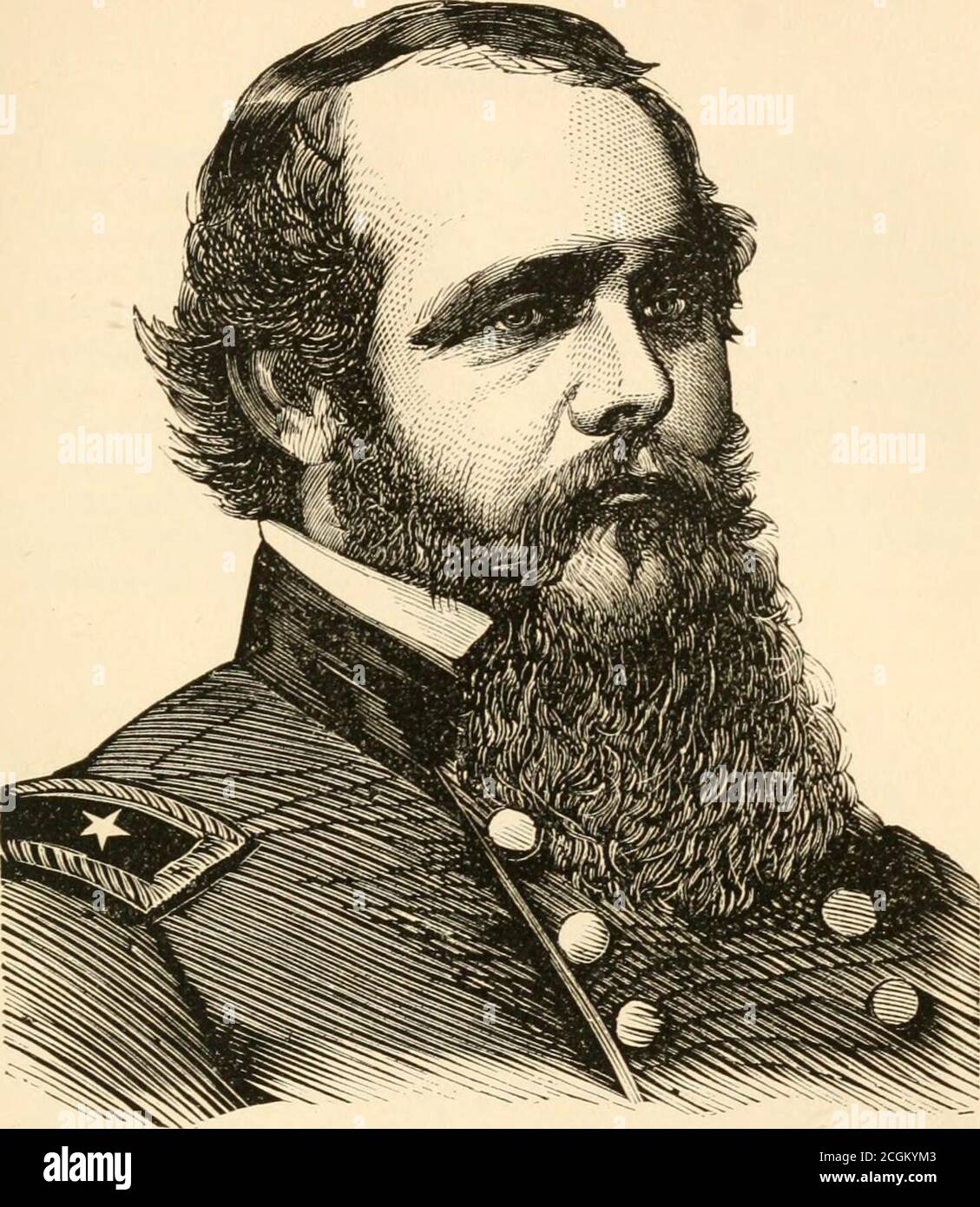 . Lloyd's histoire de la bataille de la grande rébellion : complète, de la capture de fort Sumter, le 14 avril 1861, à la capture de Jefferson Davis, le 10 mai 1865, englobant l'hommage du général Howard au volontaire ... et une revue générale de la guerre pour le syndicat . JOHN MALLISTER SCHOFIELD, général de division Vol., né à Chautauque Co., X.T., septembre 29,1831. Removedto 111. Diplômé à West point en juin 1853 ; entré dans l'armée sous le nom de Brevet2d Lieut, de 2d Art., 1er juillet 1853 ; ftill 2d Lieut., 1855 ; 1er Lieut.. 1858 ; Capt 1er Art., 14 mai 61 ; Adjt.-Gon. Au général Lyon, dans la bataille de WilsonsCreek, Missouri, A Banque D'Images