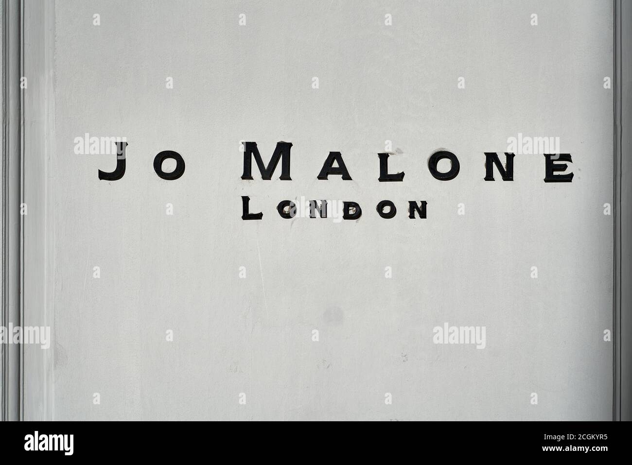 Shopping à Piazza di Spagna (marches espagnoles), Rome, Italie: JO Malone London Shop Sign Banque D'Images