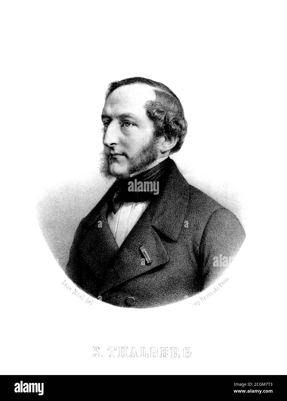 1860 c., AUTRICHE : le pianiste et compositeur autrichien SIGISMUND THALBERG ( Sigismund Fortuné François Thalberg , 1812 - 1871 ). Gravure portrait de Léon Noel , imprimé par Bertauts , Paris . - PIANISTA - PIANO - PIANOFORTE - COMPOSITORE - OPÉRA - MUSICA CLASSICA - classique - portrait - ritratto - OPÉRATIQUE - OPERA LIRICA - classica - classique - noeud papillon - papillon - Cravatta - collier - Colletto -- Archivio GBB Banque D'Images