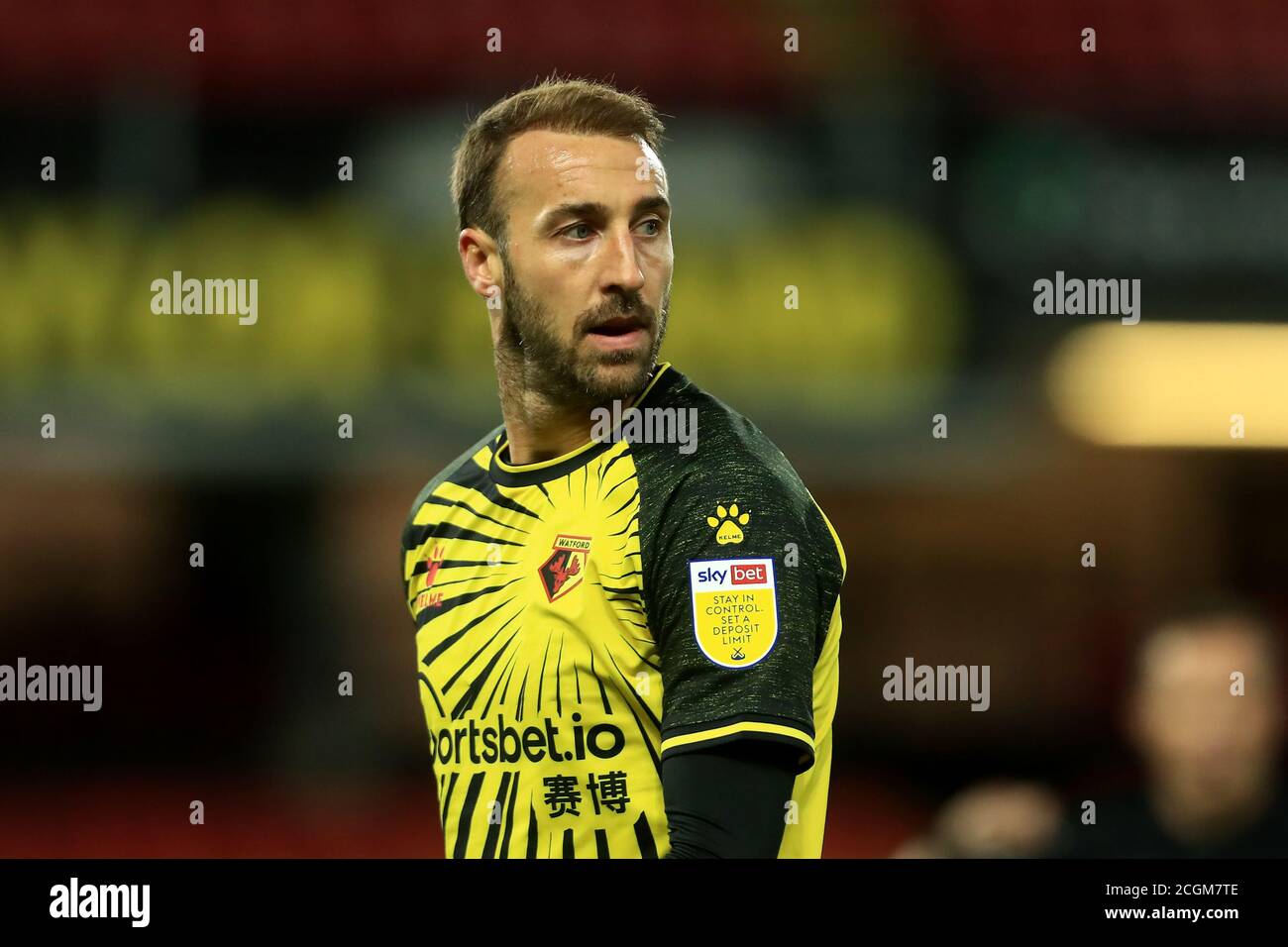 WATFORD, ANGLETERRE. 11 SEPTEMBRE Glenn Murray de Watford pendant le match de championnat Sky Bet entre Watford et Middlesbrough à Vicarage Road, Watford. (Crédit : Leila Coker | INFORMATIONS MI) crédit : INFORMATIONS MI et sport /Actualités Alay Live Banque D'Images