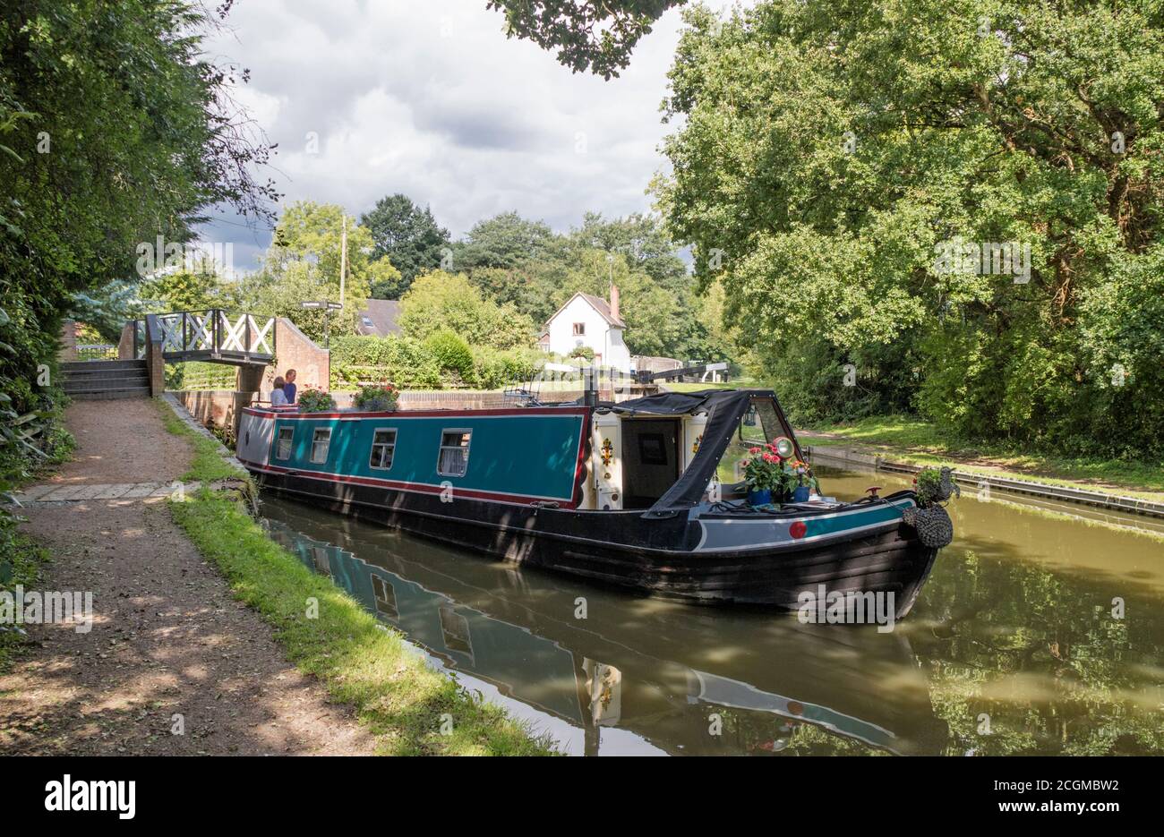 Stratford Upon Avon Canal près de Lapworth, Warwickshire, England, UK Banque D'Images