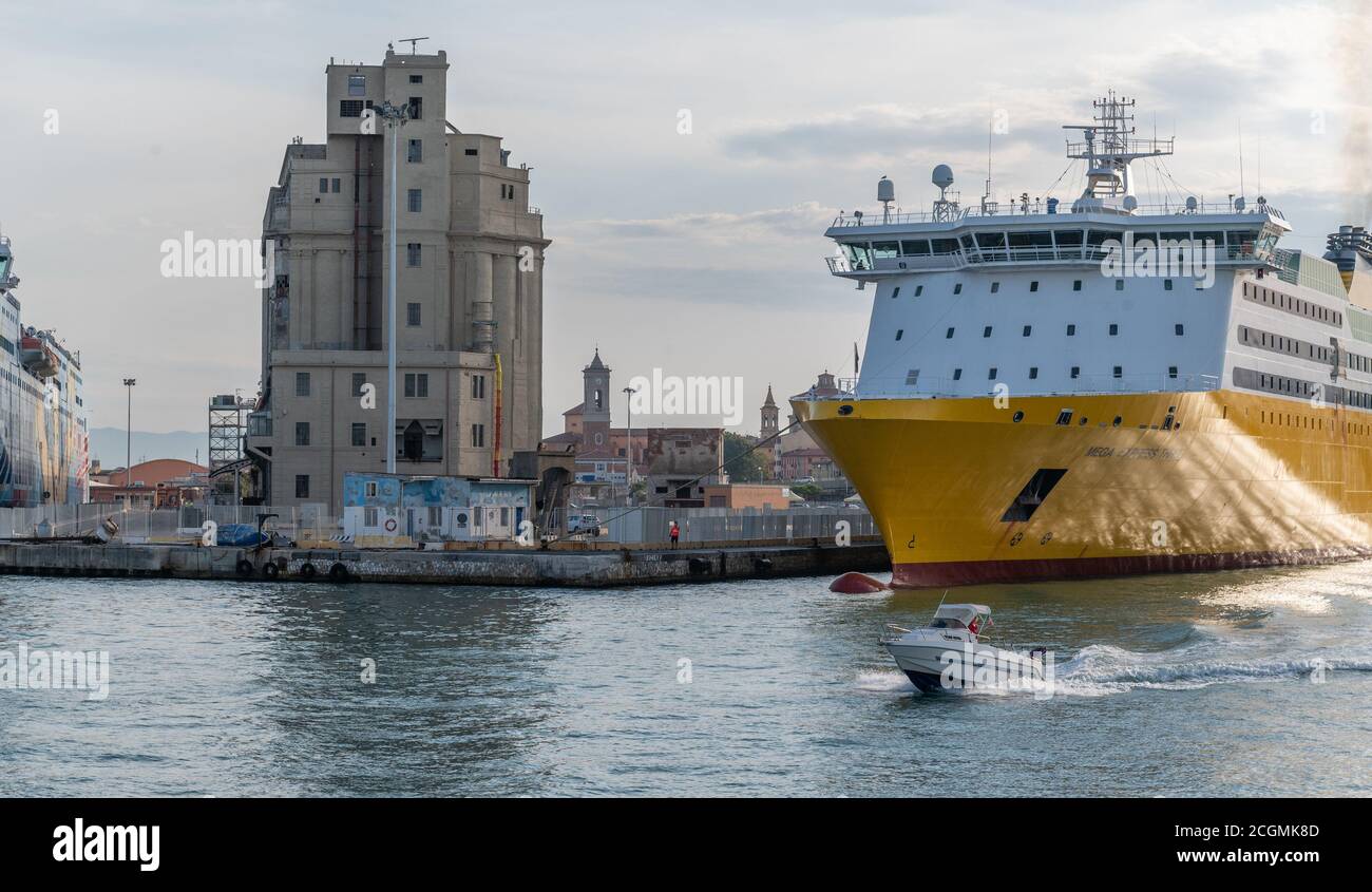 Molto Alto Fondale, port de Livourne, Toscane, Italie Banque D'Images