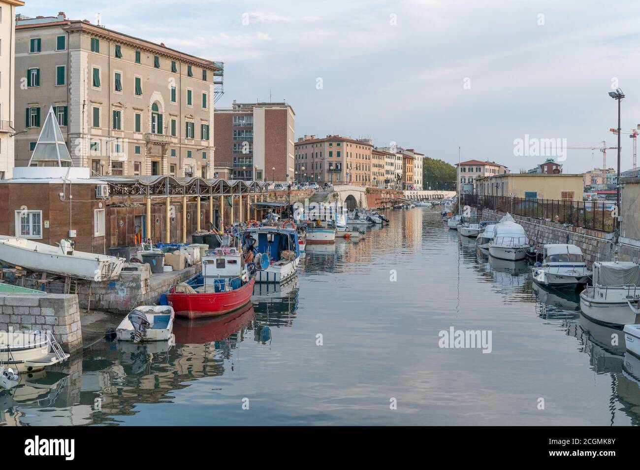 Port de Livourne, Toscane, Italie Banque D'Images