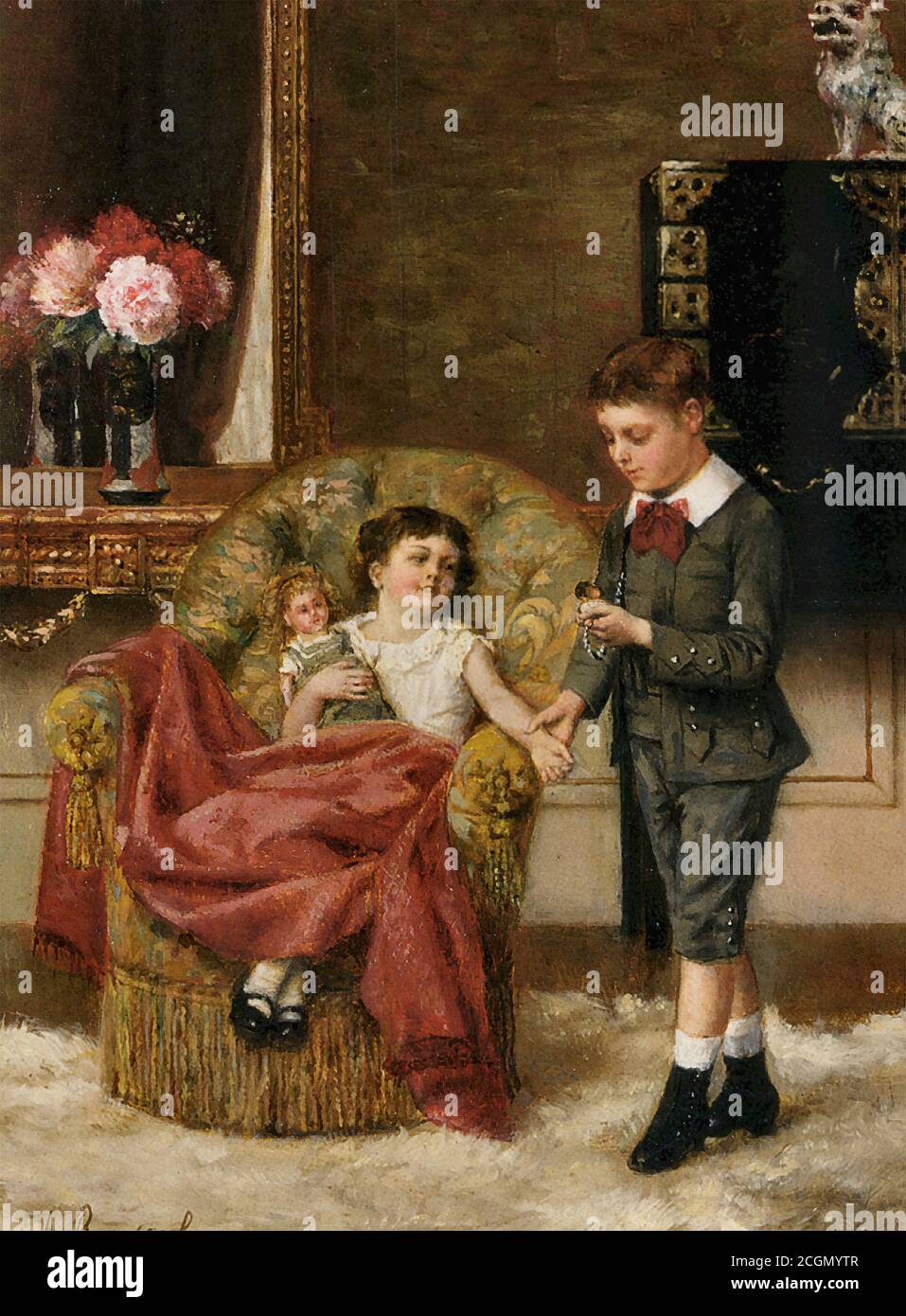 Roosenboom Albert - le Jeune Docteur - Ecole belge - 19e siècle Banque D'Images