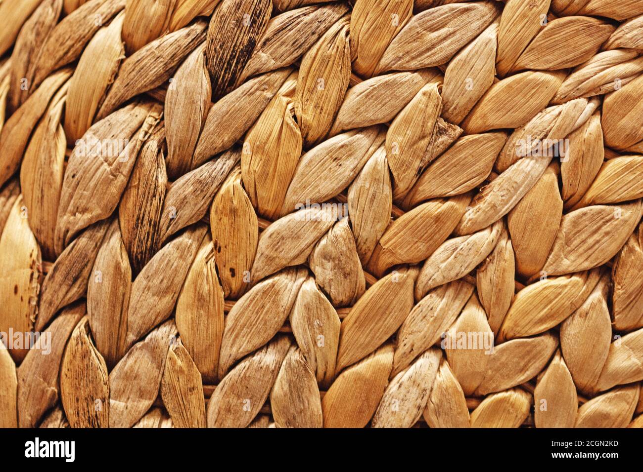 texture de meubles en osier faits de feuilles de banane Banque D'Images