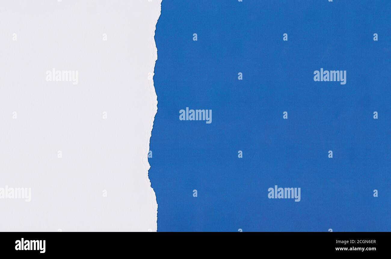 Papier Blue Art de chevauchement et de déchirement pour la conception d'arrière-plan. Banque D'Images