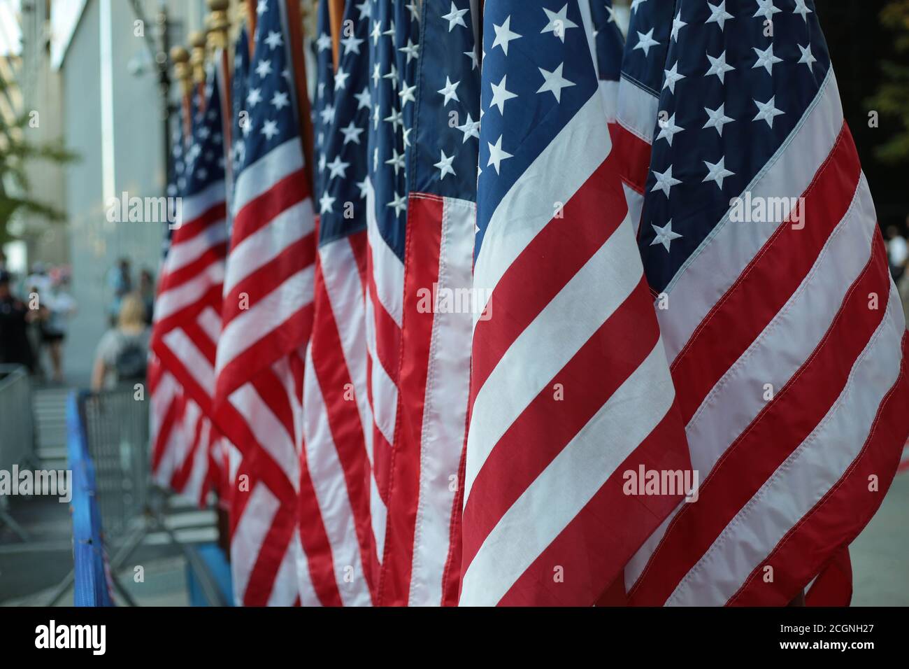 Photos prises sur le mémorial du 911 WTC Banque D'Images