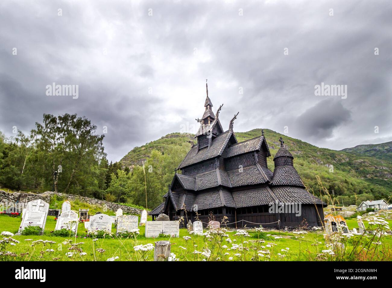 Église de Borgund en Norvège Banque D'Images
