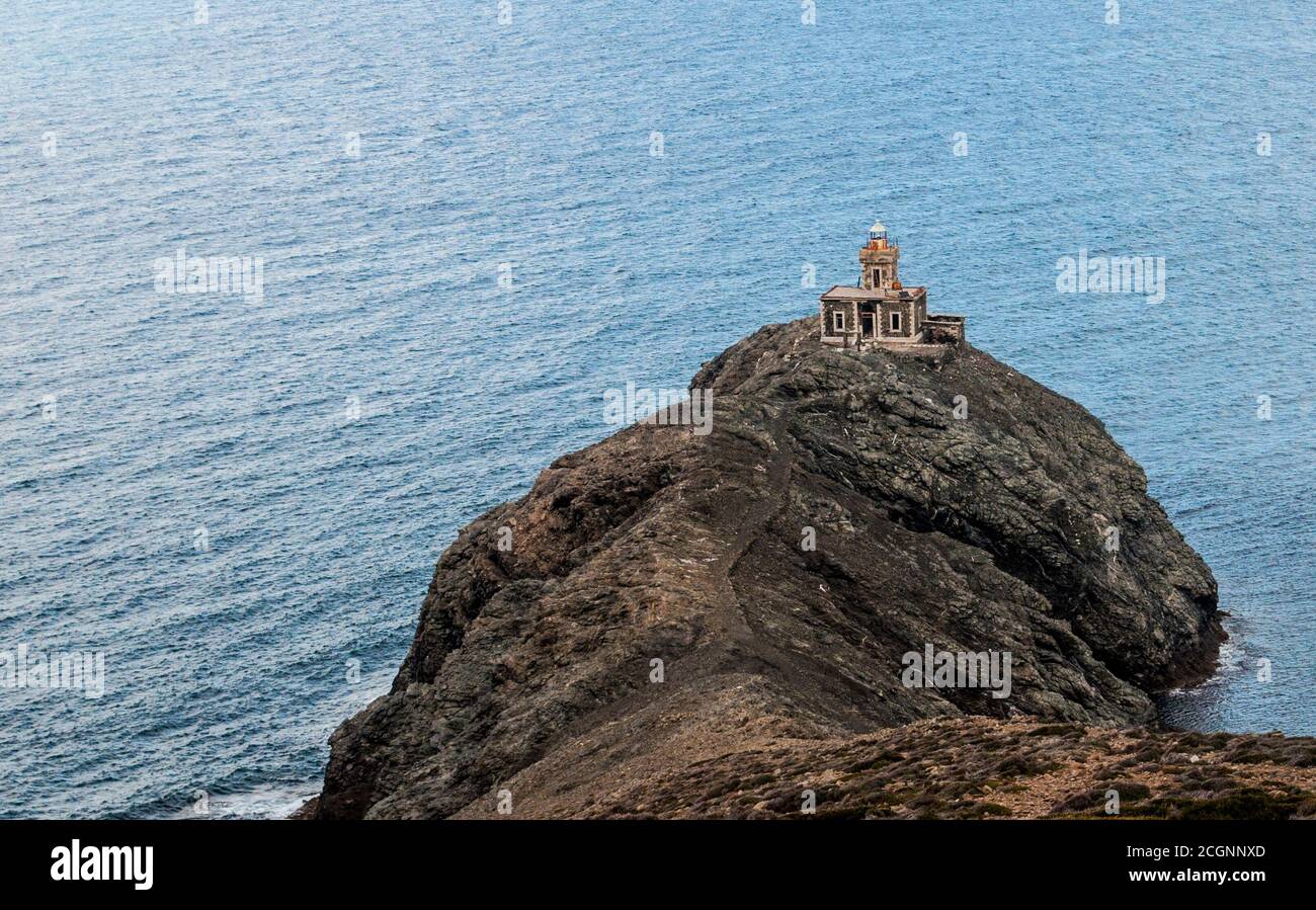 Photos prises de l'île grecque Tinos dans le sud de la mer Égée près de l'île de Mykonos. Ces photos se composent principalement de maisons, de fruits de mer, de navires et d'archéologie Banque D'Images