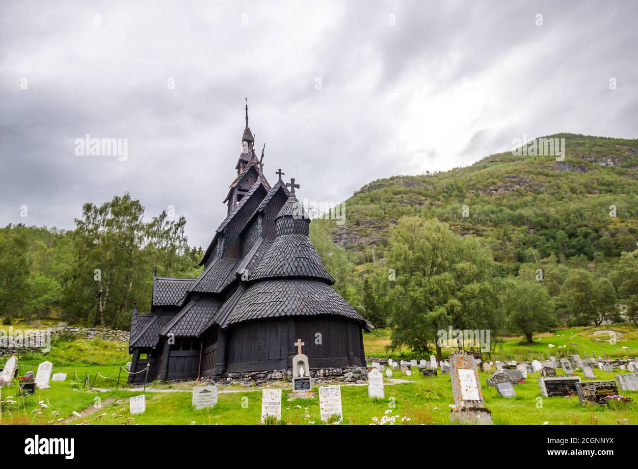 Église de Borgund en Norvège Banque D'Images