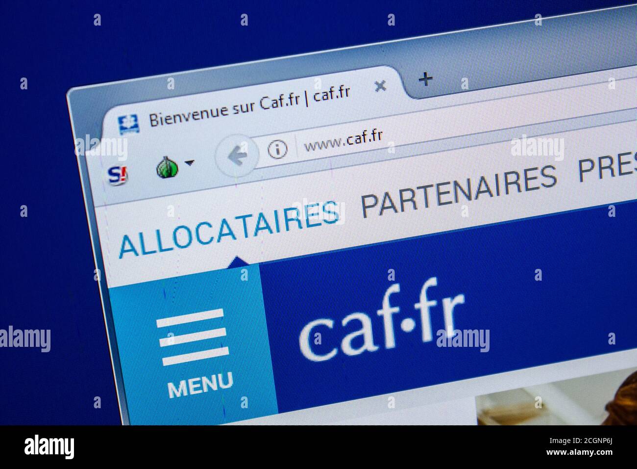 Ryazan, Russie - 25 juillet 2018 : page d'accueil du site Web de la CAF sur PC. URL - Caf.fr Banque D'Images Ryazan, Russie - 25 juillet 2018 : page d'accueil du site Web de la CAF sur PC. URL - Caf.fr Banque D'Images
