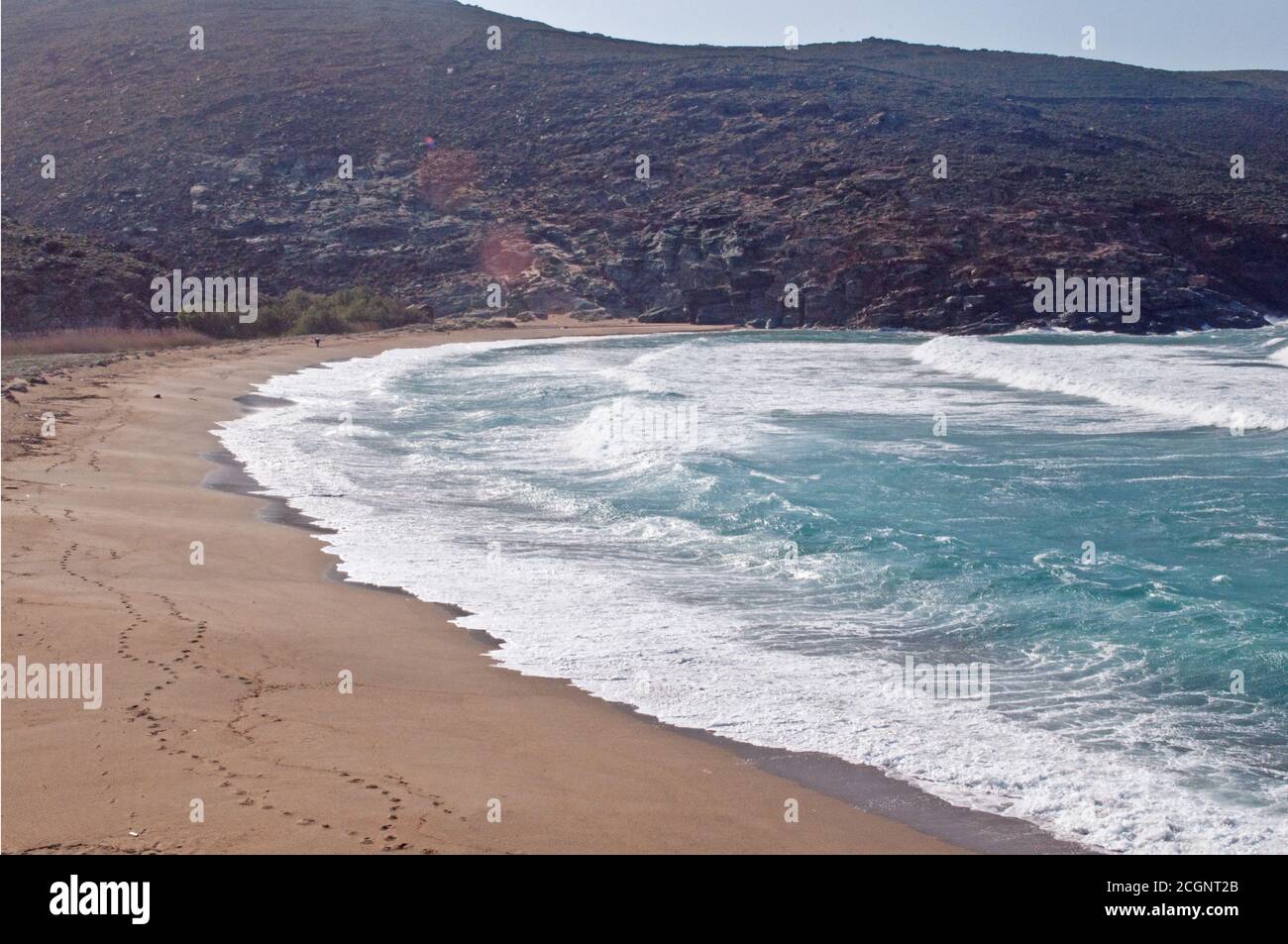 Photos prises de l'île grecque Tinos dans le sud de la mer Égée près de l'île de Mykonos. Ces photos se composent principalement de maisons, de fruits de mer, de navires et d'archéologie Banque D'Images