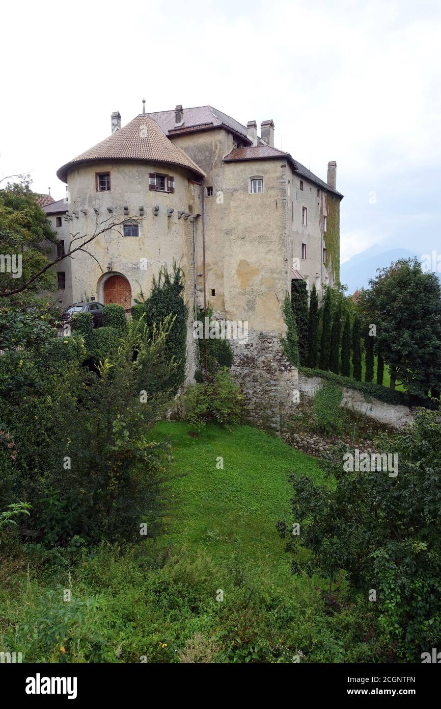 Schloss Schenna - Nordansicht, Schenna, Südtirol, Italie Banque D'Images