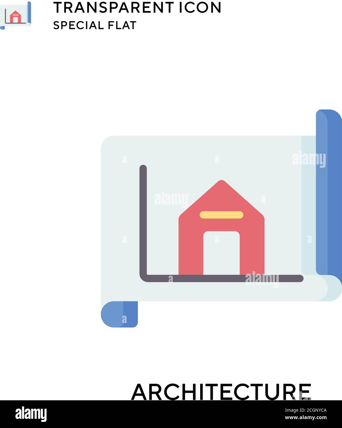 Icône de vecteur d'architecture. Illustration de style plat. Vecteur EPS 10. Illustration de Vecteur