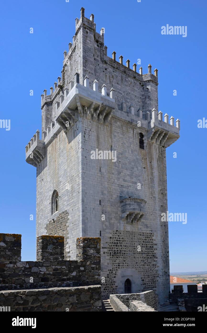 Château de Beja, Dungeon, Beja, Alentejo, Portugal Banque D'Images