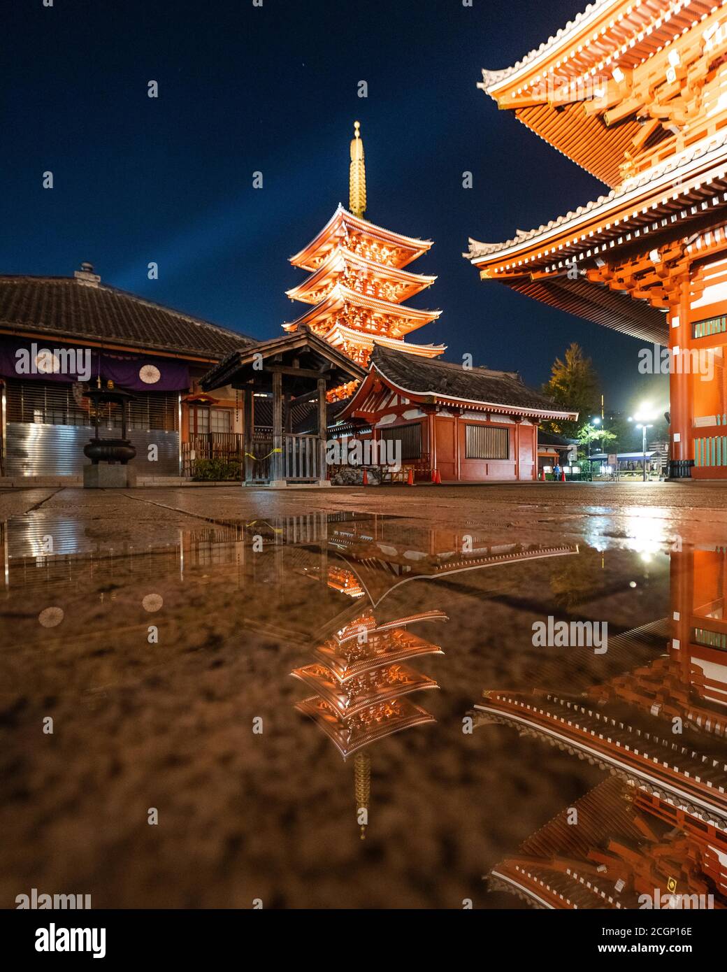 Temple Senso-Ji à Tokyo, Japon Banque D'Images