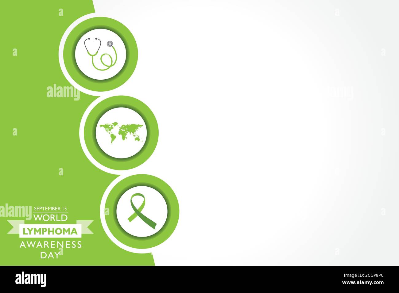 Illustration vectorielle de la Journée mondiale de sensibilisation au lymphome observée en septembre 15 Illustration de Vecteur