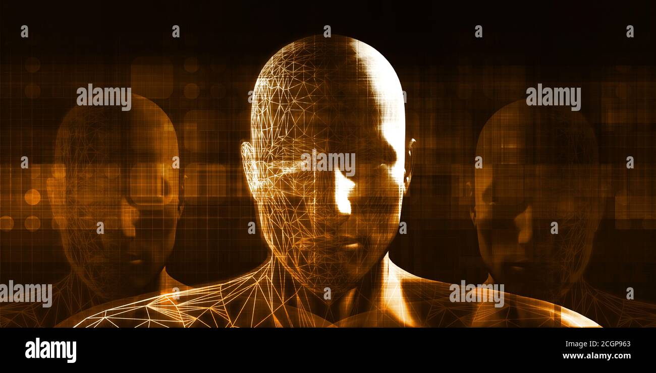 Les droits de l'implant de la technologie comme un concept Illustration Banque D'Images