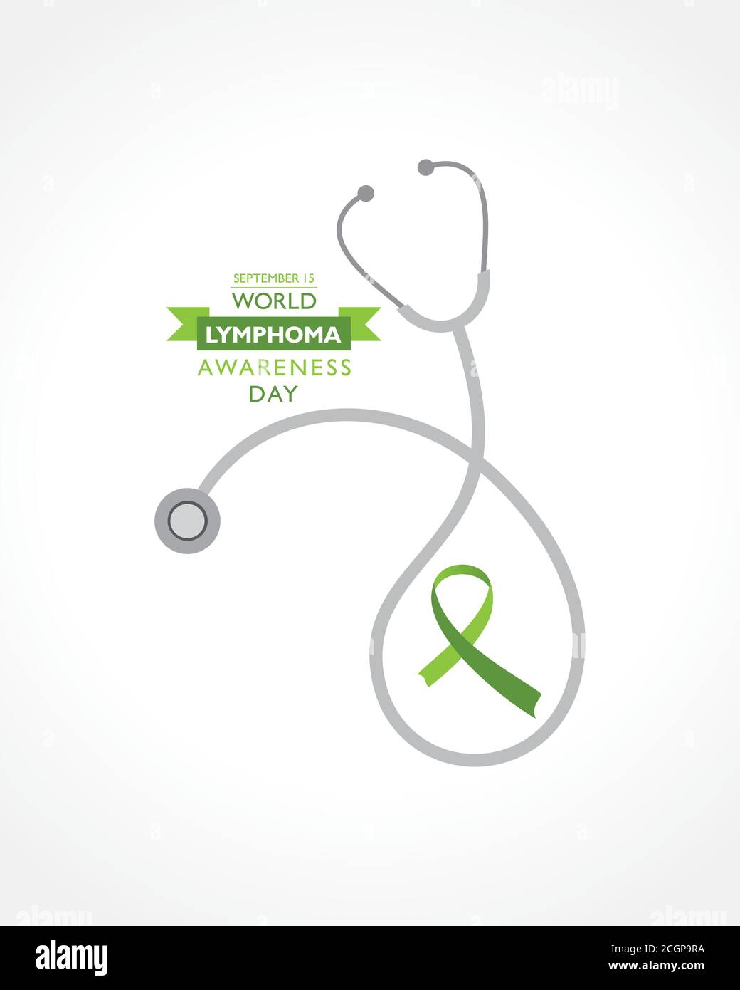 Illustration vectorielle de la Journée mondiale de sensibilisation au lymphome observée en septembre 15 Illustration de Vecteur