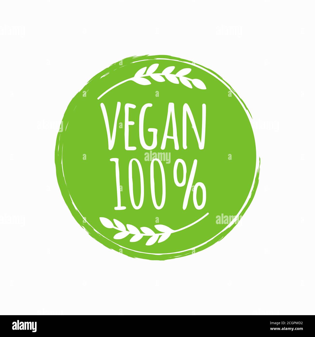 Logo rond vegan. Bio, éco-conception alimentaire. Illustration vectorielle Illustration de Vecteur Logo rond vegan. Bio, éco-conception alimentaire. Illustration vectorielle Illustration de Vecteur
