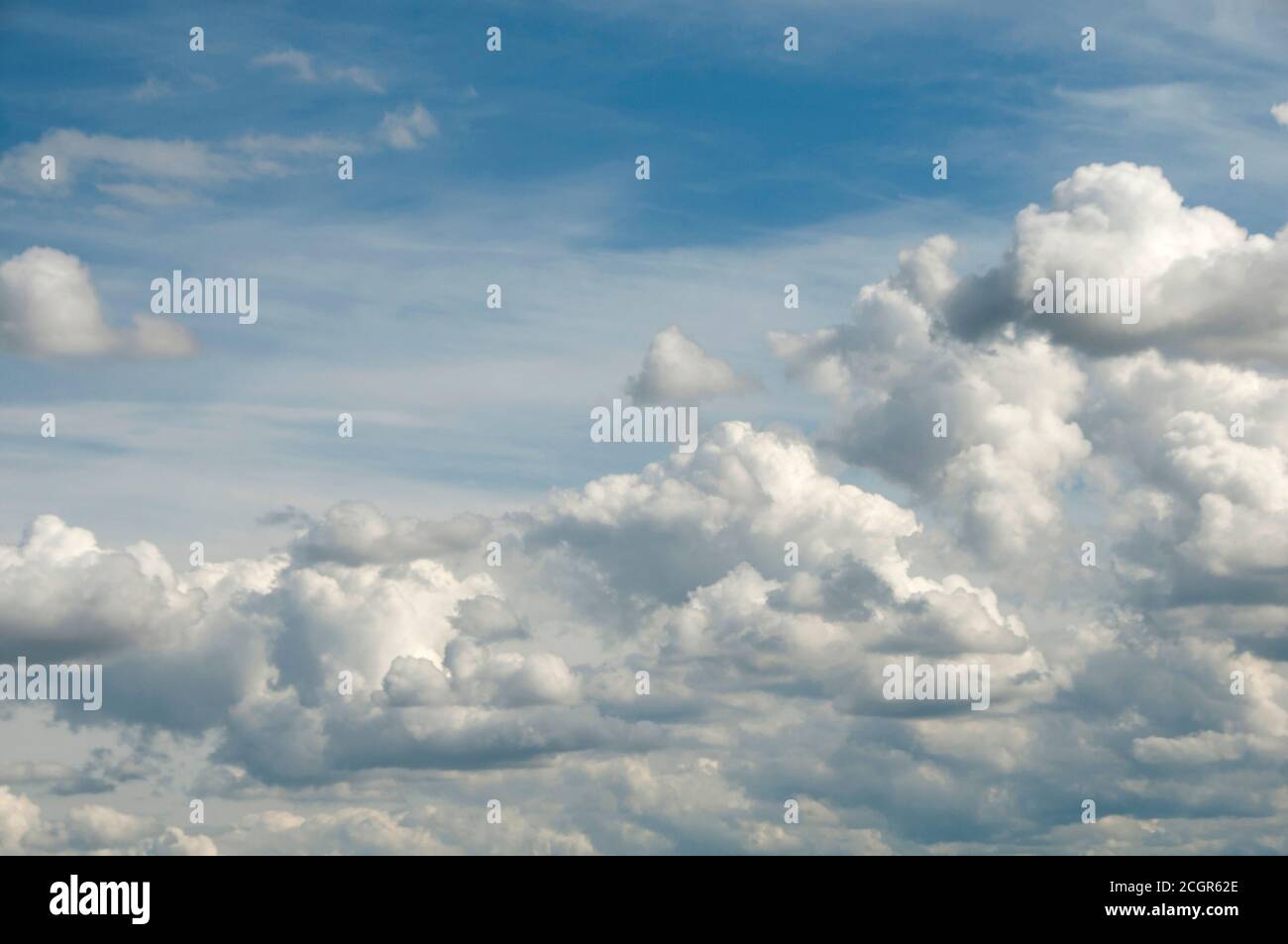 fond des nuages cumulus Banque D'Images