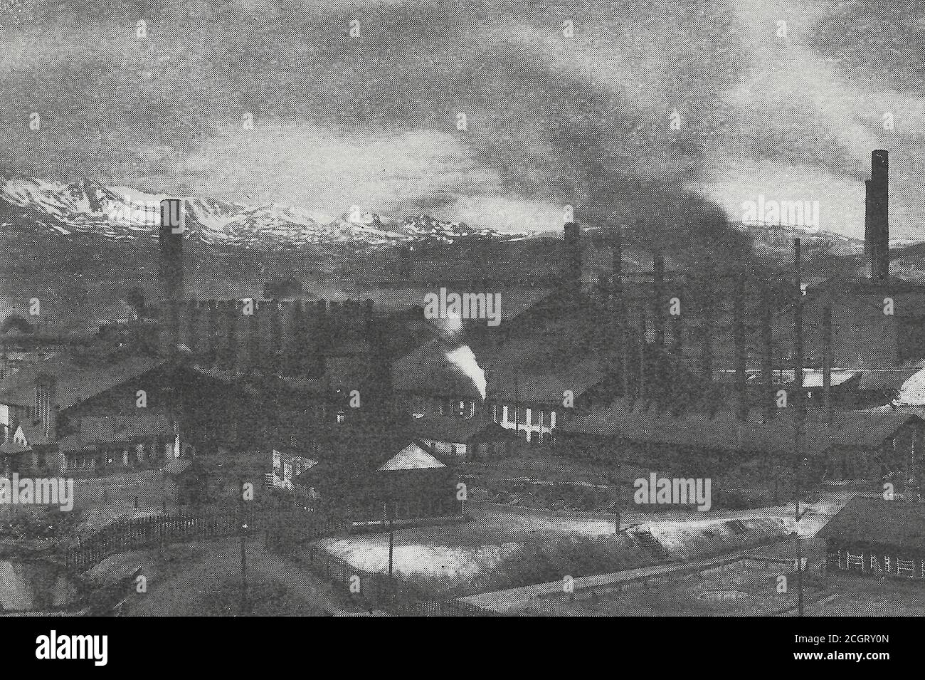 La Great Arkansas Valley Smelleder à Leadville, l'une des premières fonderies de l'American Smelleding and Refining Company, vers 1910 Banque D'Images