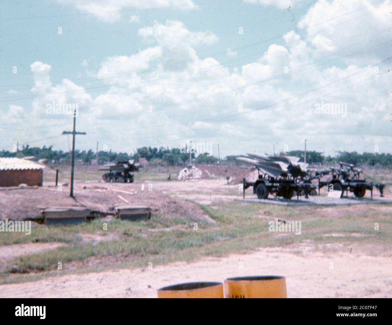 Armée vietnamienne / Armée américaine Flugabwehrrakete Raytheon MIM-23 Hawk - missile surface-Air de guerre du Vietnam (SAM) Raytheon MIM-23 Hawk Banque D'Images