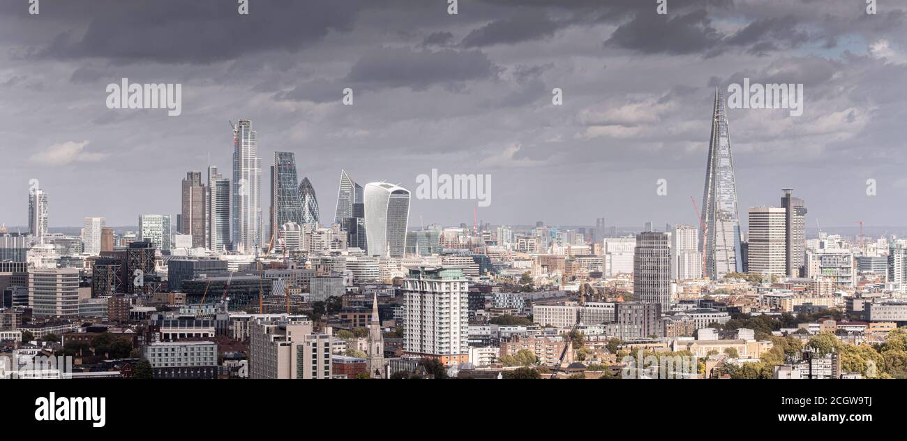 Ville de Londres panoramique du quartier financier Banque D'Images