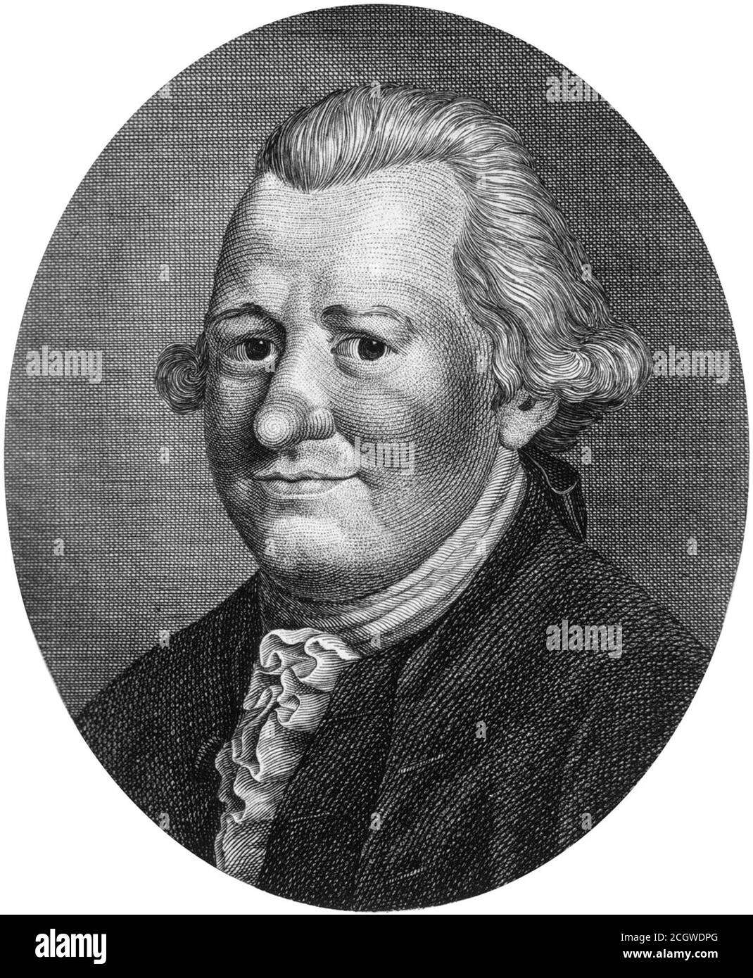 John Brown (1735 – 1788) médecin écossais et créateur du système de médecine brunonien. Banque D'Images