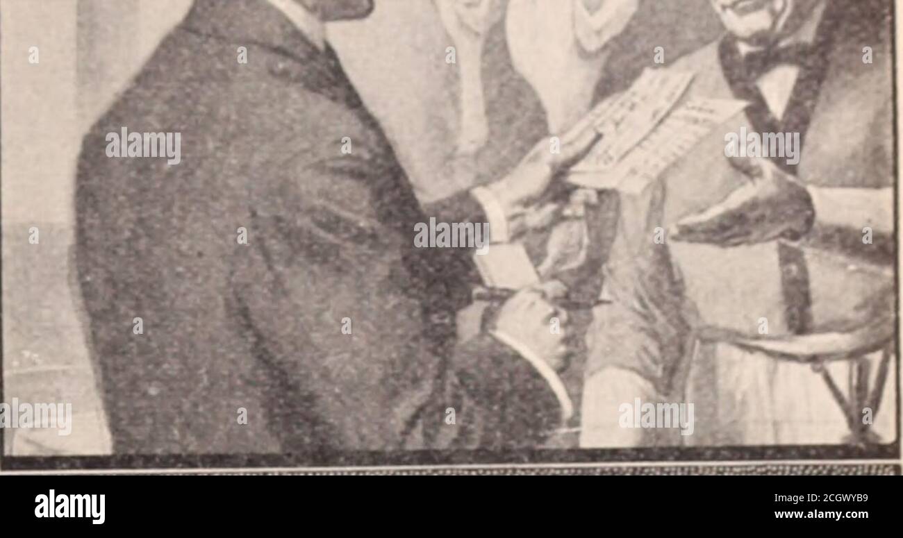 . Magazine des employés de Baltimore et de l'Ohio . IpimEVMan* *i!comme de l'argent mais son ditlcTcnL willi ihc untrainedman. Il trouve souvent le pocketbot^kempty avec le propriétaire, l'épicier, le boucher et le boulanger qui réclament leur argent. C'est un problème grave, cette grosse dépendinget peu de gains. Mais si vous allez sur itright vous pouvez facilement apprendre à gagner beaucoup plus que vous dépensez. La seule différence entre VOUS et l'homme qui gagne un salaire biff traisininfr SPÉCIAL TRAISING-et ceci vous pouvez facilement acquérir par le biais des cours pratiques d'étude à domicile de l'International CorrespotidenceSchools vous n'avez pas à quitter la maison ou Banque D'Images