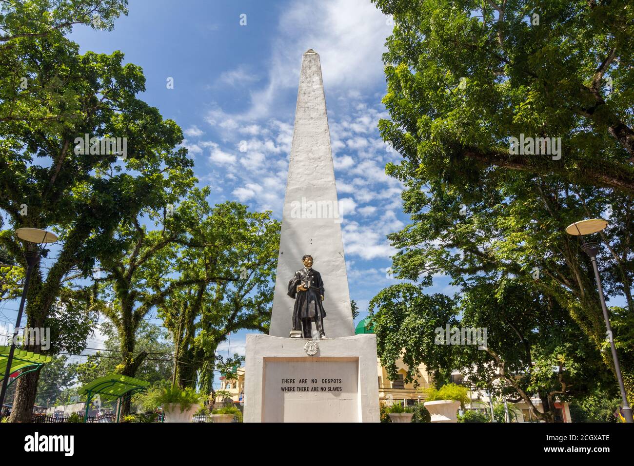 Le monument Jose Rizal à Basilan, Philippines Banque D'Images