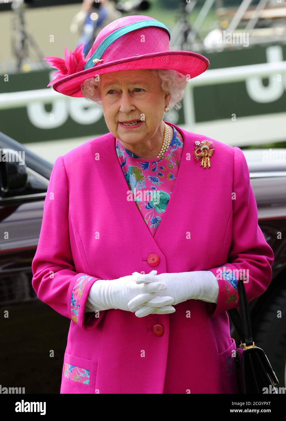 Sa Majesté la reine Elizabeth II The Derby, Epsom, Surrey, Grande-Bretagne - 07 juin 2008 CRÉDIT PHOTO : © MARK PAIN / PHOTO D'ALAY Banque D'Images