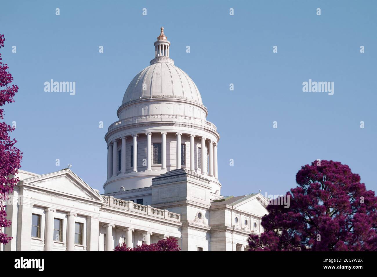 Capitole de l'État de l'Arkansas, bâtiment du Capitole à Little Rock, Arkansas, États-Unis. Banque D'Images