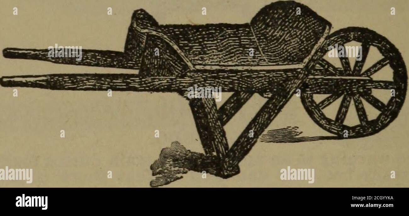 . Construction et réparation de chemins de fer ... : constituant une des séries de volumes de l'édition révisée et élargie de la science des chemins de fer, . Figure 312. CLÉ À DOUILLE. Elle peut être réglée pour s'adapter à des écrous de différents. Figure 313. BARROW DE CHEMIN DE FER. La politique consistant à fournir toutes les mesures nécessaires pour faire face à toutes les situations d'urgence n'est pas sage. La précaution contre les accidents peut être portée si loin que cela entraîne des dépenses si importantes que la route serait embarrassée financièrement. Certains systèmes de chemin de fer fournissent chaque train de section seulement de tels outils sont nécessaires dans le travail réel et un petit stock d'outils pour e Banque D'Images
