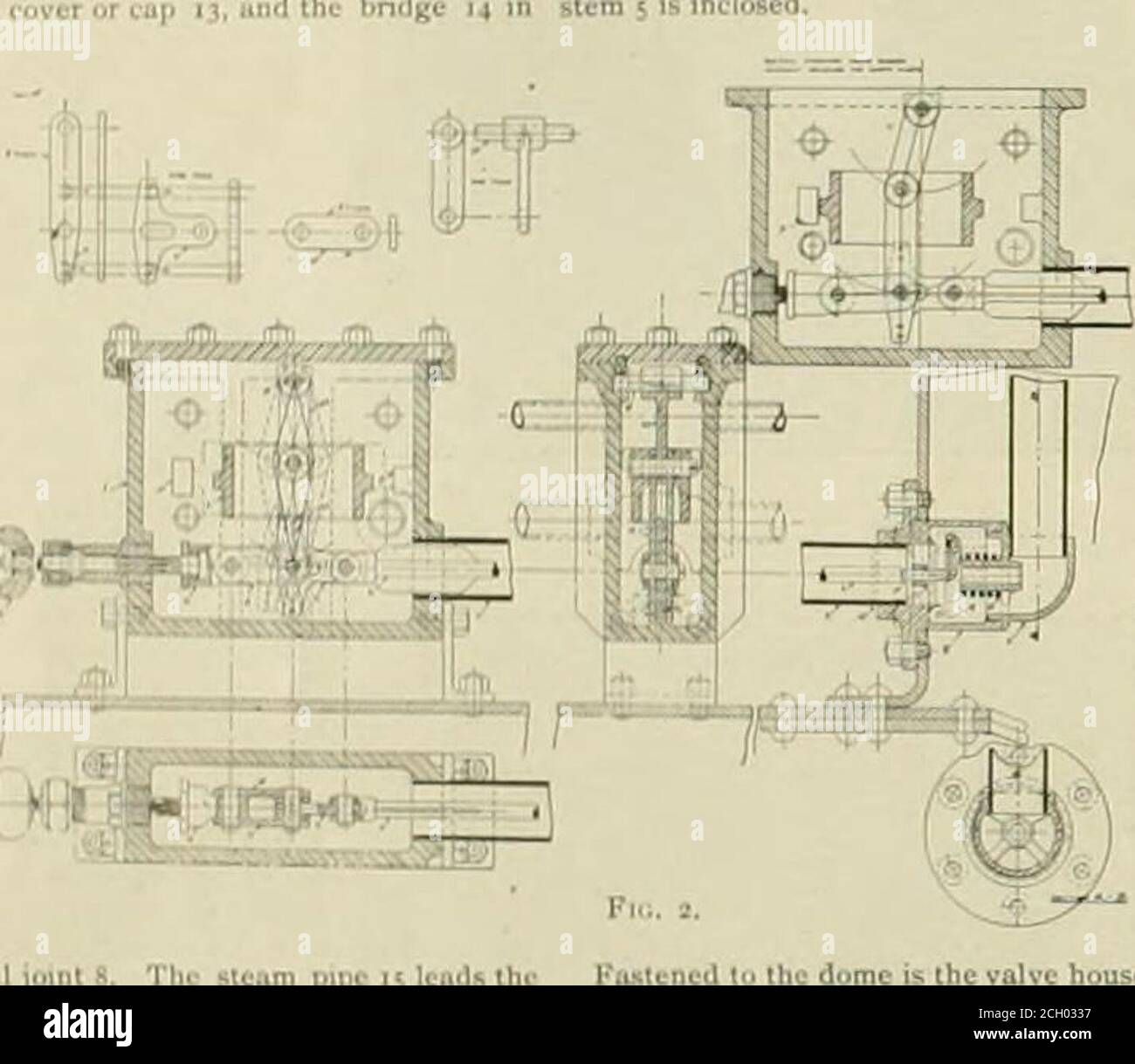 . Le génie des locomotives : une revue pratique de la force motrice ferroviaire et du matériel roulant . ccedent la rotule 8. De amp e locomotive, le barrage le plus sérieux relié à la vanne h à la vie et au membre souvent être causé chaudière de telle manière une équipe de pièces cassées de l'en- grealcst possible de sécurité. dgg 13 par le ressort 10 etle tuyau 7 étant légèrement rainuré : Je suis cassé de theilace au point S,! Valve 4, qui sera le mode de ses dessins et c citation de sa propre description; la disposition de valve a tomatic d'accidi-nt- 1 tuyaux et le regénérateur ou la fontaine i.tihowin Fig.I, contient Banque D'Images