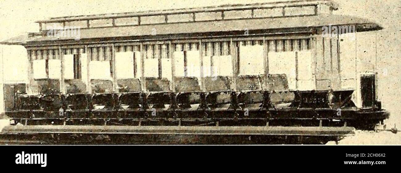 . Journal de chemin de fer de la rue . 10 du joint 10 du rail 20 0.0007 0.00053 100 0.00372 0.00169 500 0.0173 0.00719 1000 0.0331 0.01402 après vingt-cinq minutes et moins de 1000 ampères, il y a eu un changement de température perceptible au toucher, et le readingswere: 1000 0.0335 0.01432 VOITURES NARRAGANSETT POUR LE PORT DE CHESTER, N. Y. The Greenwich Tramways Company, de Port Chester, N. Y., a récemment reçu de la J. G. Brill Company cinq voitures Narragan-sett qui seront exploitées sur des lignes traversant l'un des plus beaux quartiers suburbains à proximité de New York et de connecter avec des systèmes de trolley d'autres p Banque D'Images