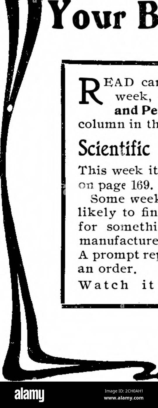 . Scientific American Volume 92 Numéro 08 (février 1905) . Envoyer pour le livre trowo soins pour les mains et les ongles, five2C. Timbres. .[The orig-inal German stiver Klip Klip, 36c] KLIP-KLIP CO. 556 Clinton ave. S The KHP-Klip Jr Open Rochester. N. Y. THE NEW FORK, CHICAGO & ST. LOUISRAILROAD COMPANY PASSENGER DEPARTMENT BUREAU DE L'AGENT GÉNÉRAL, BUFFALO, N. Y. LE NICKEL, LA ROUTE DES TÔLES ENTRE NEW TORK ET BOSTON, ET CLEVELAND, FT. WAYNE ET CHICAGO les tarifs les plus bas et l'équipement élégant font cette route alavorite entre les points ci-dessus. Traverses. Le service de voiture des dinins n'est pas excellent. Le plus haut Banque D'Images