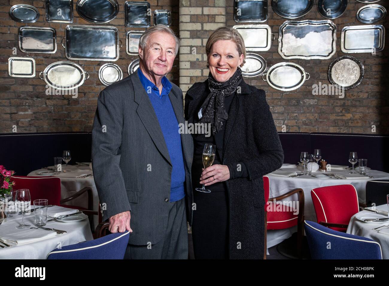 Sir Terence Conran (1931-2020), photographié au restaurant Boundary, Shoreditch, est de Londres, Angleterre, Royaume-Uni Banque D'Images