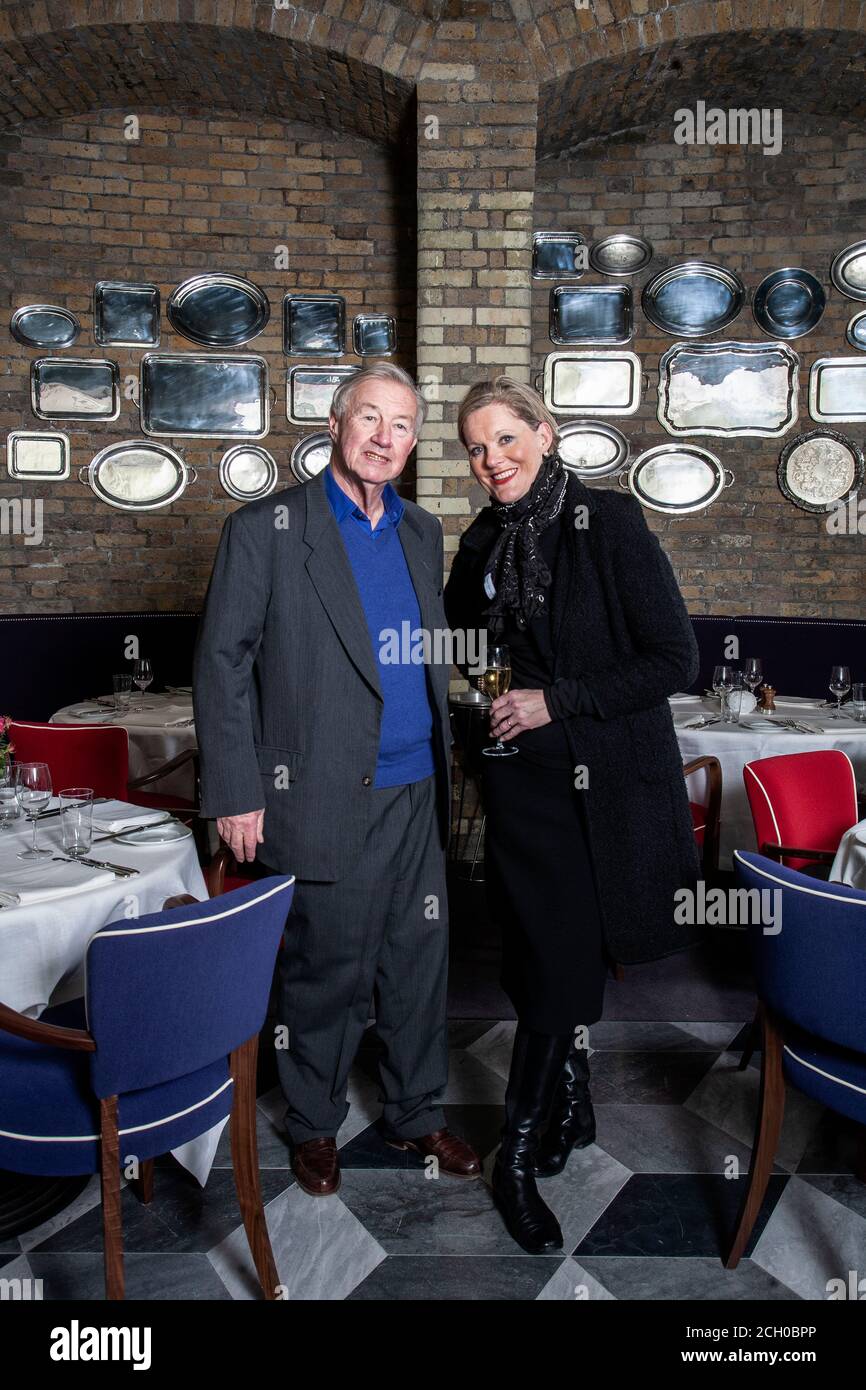 Sir Terence Conran (1931-2020), photographié au restaurant Boundary, Shoreditch, est de Londres, Angleterre, Royaume-Uni Banque D'Images