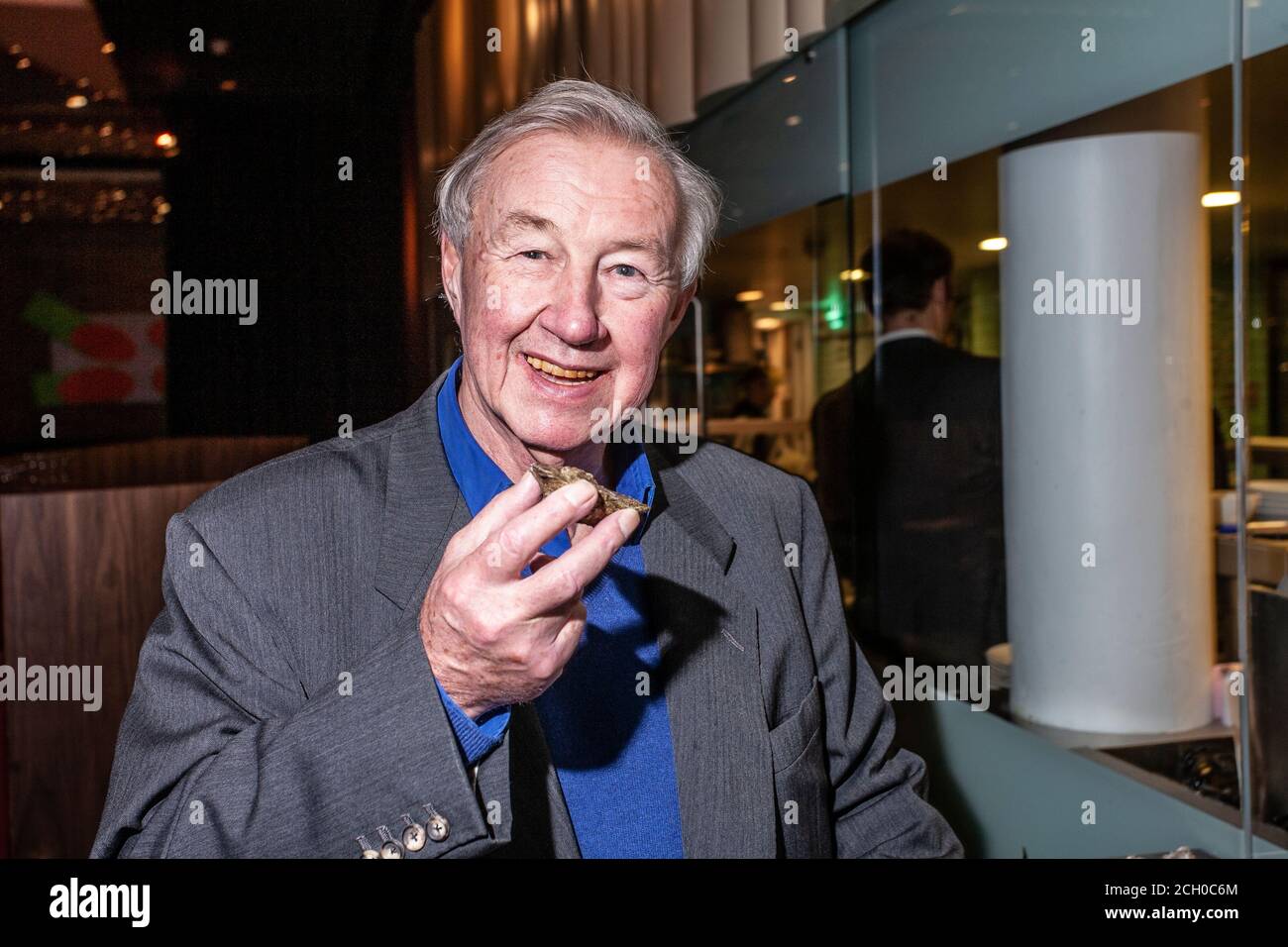 Sir Terence Conran (1931-2020), photographié au restaurant Boundary, Shoreditch, est de Londres, Angleterre, Royaume-Uni Banque D'Images