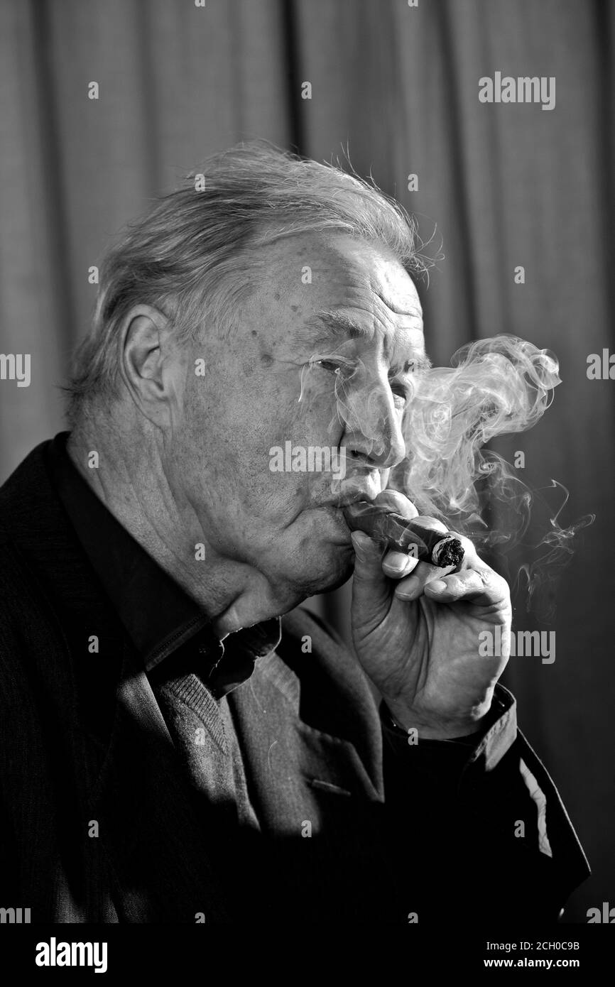Sir Terence Conran (1931-2020), photographié au restaurant Boundary, Shoreditch, est de Londres, Angleterre, Royaume-Uni Banque D'Images