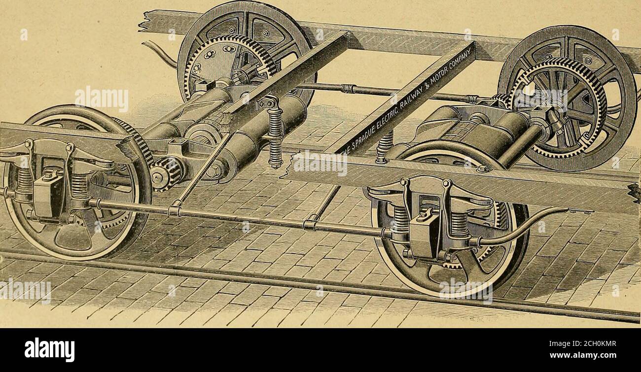 . Electric Railway gazette . bureaux: St. Louis: 304 Locust Street. Pliiladelphia: 119 s 4.h Street-Cleveland: ; 117 public Square. Topeka : 700, avenue Kansas. C'est la seule compagnie aux États-Unis consacrant toute son énergie aux diverses questions impliquées dans la transmission de l'énergie, et il met en pratique plus de moteurs de et plus de la moitié de puissance de cheval que toutes les autres entreprises combinées. Cette société, ayant perfectionné un système de chemin de fer de rue dans tous ses détails, est prête, sous des garanties appropriées de réussite, à prendre des contrats pour équiper de nouvelles routes W Banque D'Images