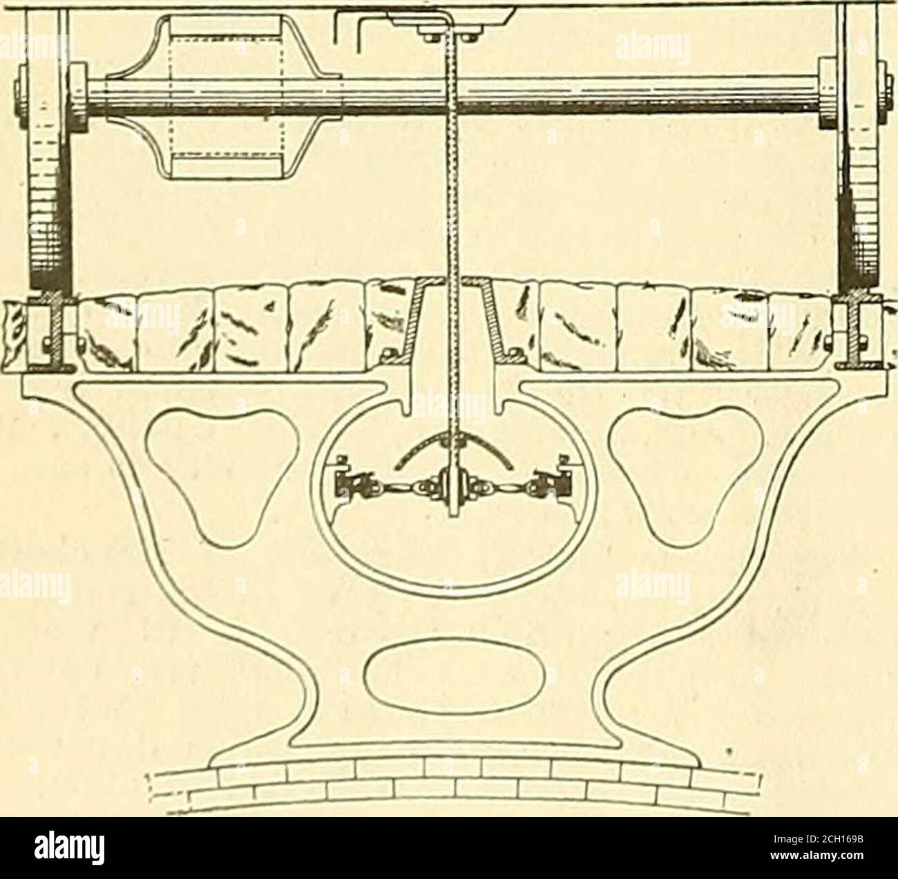 . bulletin de chemin de fer électrique . 3. Divisé et ce appiica-tianfilpd octobre U. 1893. La métihod de la roue de voiture de fabricacomposite composée d'un corps central en fonte et d'une jante ou d'une bande de roulement en fonte intégrale et convertie en ^teel, qui consiste à soumettre une roue castiron ayant une jante ou une bande de roulement refroidie à la ca-tion directe d'une flamme produite par la combustion d'un hydro-carbone . 522.6*8. Roulement à rouleaux; Frank S. Church,Detroit. Mich., Assienor d'un demi à W. Fitz-HughKdwards, Sane place. Déposé le 26 août 1893 UN roulement à rouleaux comprenant un arbre fixe, un moyeu à six tours Banque D'Images