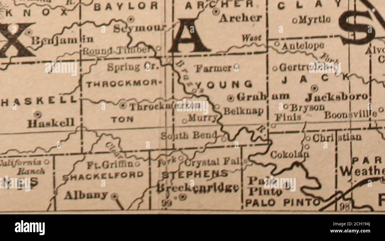 . Les ressources et les attractions de la panhandle du Texas pour le chercheur de maison, capitaliste et touristique . 7/ // /, *• I *£%-3/3?-v.. t U. &gt; carte montrant l'emplacement de tho**»J^a. rffl){ et la ROUTE PAN-HANDLE DU TEXAS. Blanco CK „uNSDicke. Banque D'Images