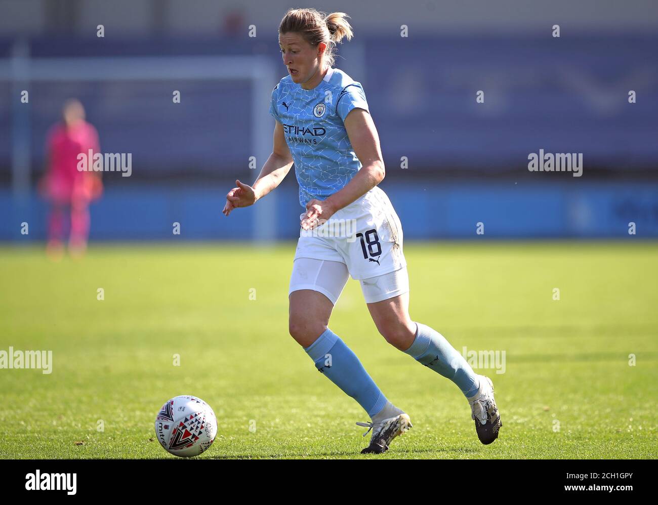 Ellen White de Manchester City lors du match Barclays FA WSL au stade Academy de Manchester. Banque D'Images